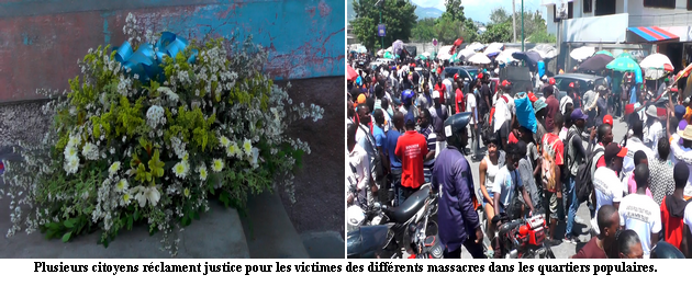 Plusieurs citoyens réclament justice pour les victimes des différents massacres dans les quartiers populaires